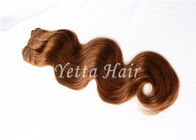 Brown No Chemical 100% Brazil Virgin Hair / Wet and Wave Human Hair