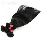Màu đen mềm mại 6A Virgin Brazil Tóc thẳng có thể được nhuộm và ủi bất kỳ màu nào