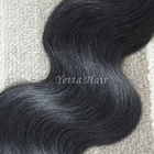 100% tóc người mở rộng Malaysia Virgin Hair Body Wave Không rụng