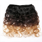 12 inch 100% tóc trinh nữ Brazil với phần giữa / phần mở rộng tóc ombre đầy màu sắc