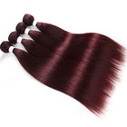 13X4 Ren Frontal 100% Brazil Virgin Hair / 99J Color Silky Straight Hair Hair Dệt