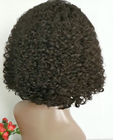 Double Weft Full Lace Human Hair Tóc giả cho phụ nữ da đen / 180% Mật độ Jerry Tóc giả xoăn Bob