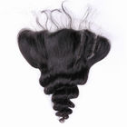 18 inch Loose Wave Malaysia Phần mở rộng tóc / Gói tóc trinh nữ với ren phía trước