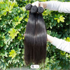 Phần mở rộng chưa qua xử lý Gói tóc thô nguyên chất Remy Peru Kiểu dệt tóc tự nhiên của người Ấn Độ