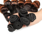 14 inch - 16 inch lụa sô cô la Funmi Trinh tóc với đôi được vẽ