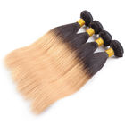 Phần mở rộng tóc ombre của con người 7A Màu tóc trinh nữ Brazil Màu thẳng 1B / 27