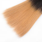 Phần mở rộng tóc ombre của con người 7A Màu tóc trinh nữ Brazil Màu thẳng 1B / 27