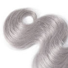 Phần mở rộng tóc Bouncy 1B / Xám ombre 100 Tóc thật cho phụ nữ